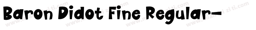Baron Didot Fine Regular字体转换